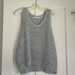 NWOT Inhabit open weave knit cotton sweater vest